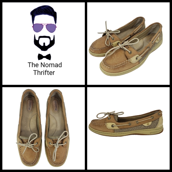 Sperry ANGELFISH Leather Closed Toe Boat Shoes, si